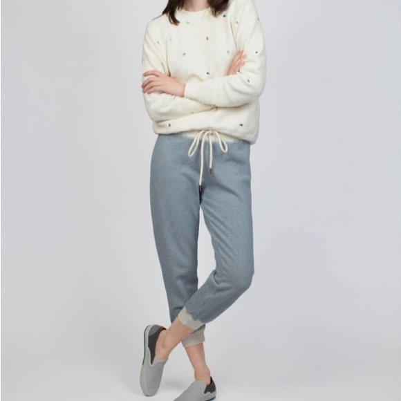 The Great blue & white striped sweatpants size 0 - Picture 5 of 5